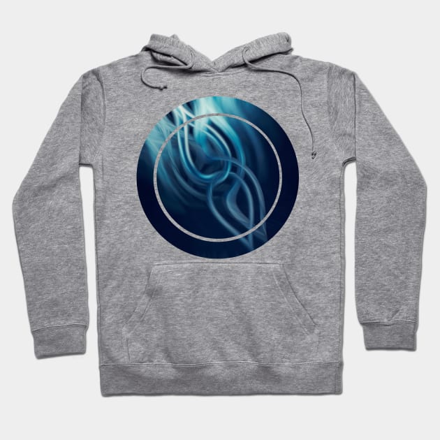 blue fire - abstract digital artwork Hoodie by DyrkWyst